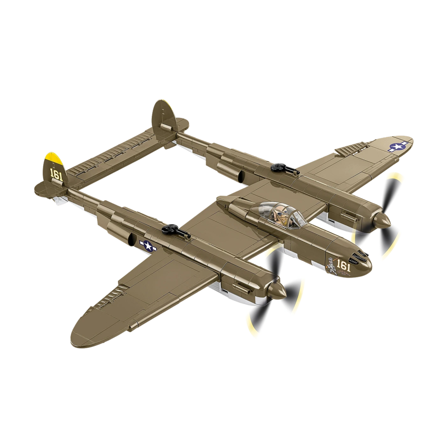 World War 2 - Lockheed P-38H Lightning Construction Set (652 Pieces)
