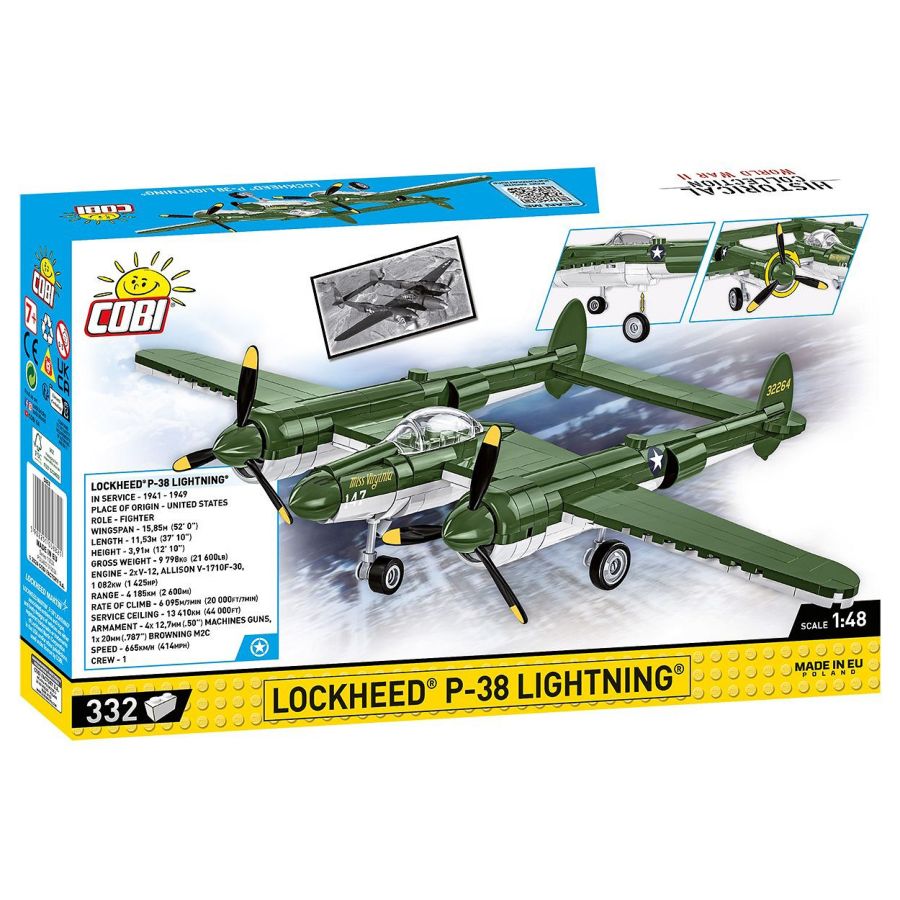World War 2 - Lockheed P-38 Lightning (335 Pcs)