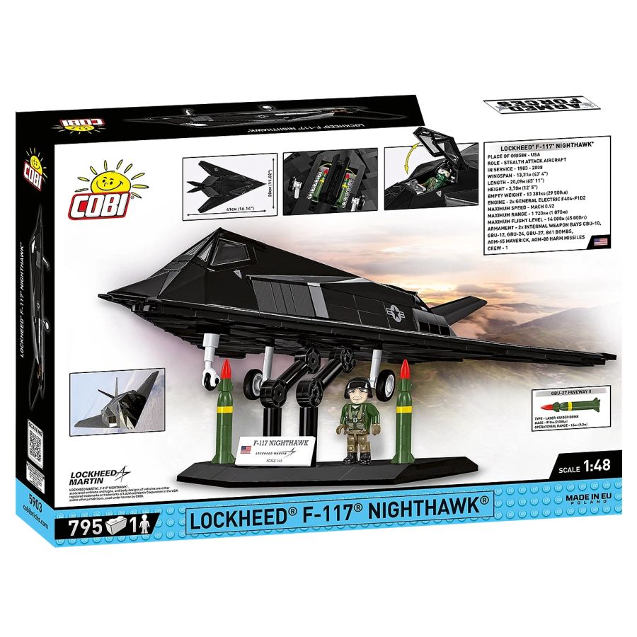 Armed Forces - F-117 Nighthawk Construction Set (795 Pieces)