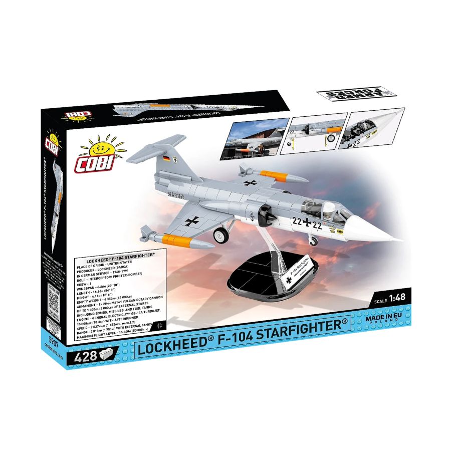 Armed Forces - Lockheed F-104 Starfighter Construction Set (428 Pieces)