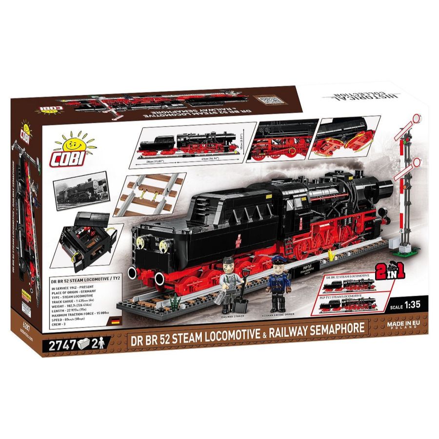 Trains - DRB Class 52 Steam Locomotive & Rail (2747 Pcs)