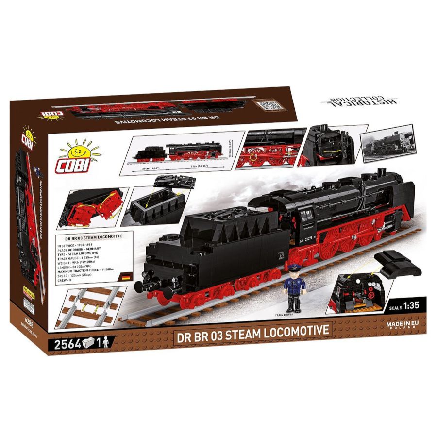 Trains - DR BR 03 Steam Locomotive (2564 Pcs)