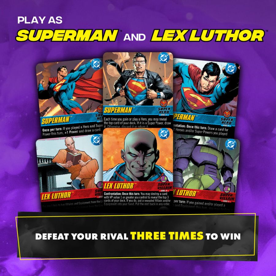 DC Comics - Rivals: Superman Vs Lex Luthor Deck-Building Game