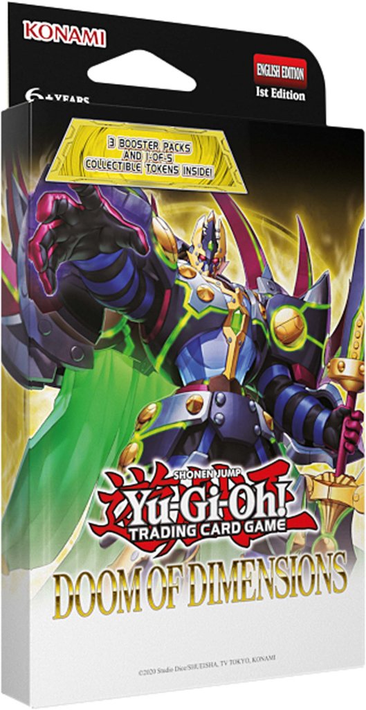 YuGiOh Doom Of Dimensions 3-Booster Tuck Box