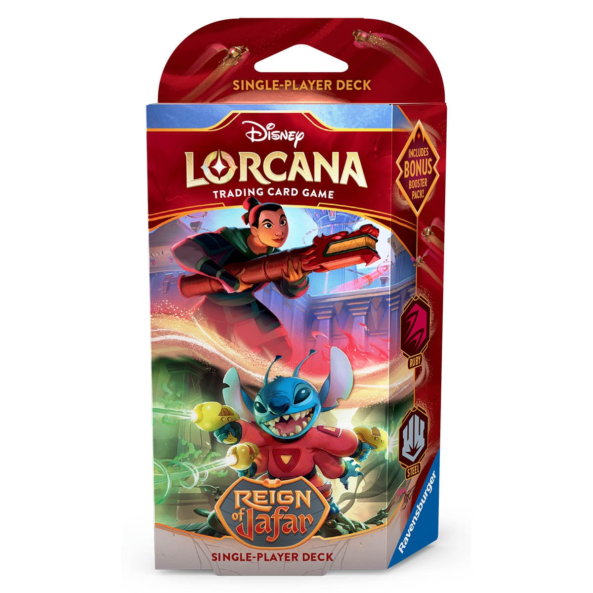 Disney Lorcana TCG - S8 Reign Of Jafar Starter Deck: Ruby/Steel
