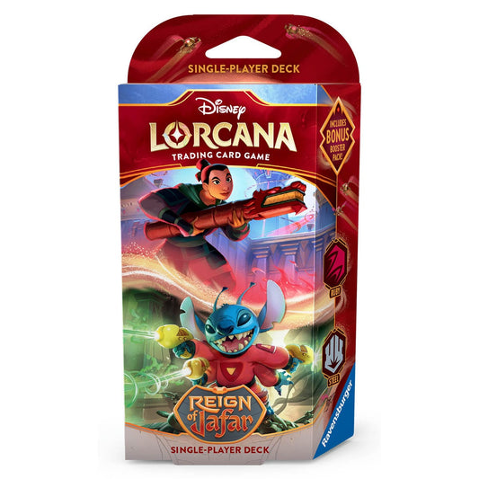 Disney Lorcana TCG - S8 Reign Of Jafar Starter Deck: Ruby/Steel