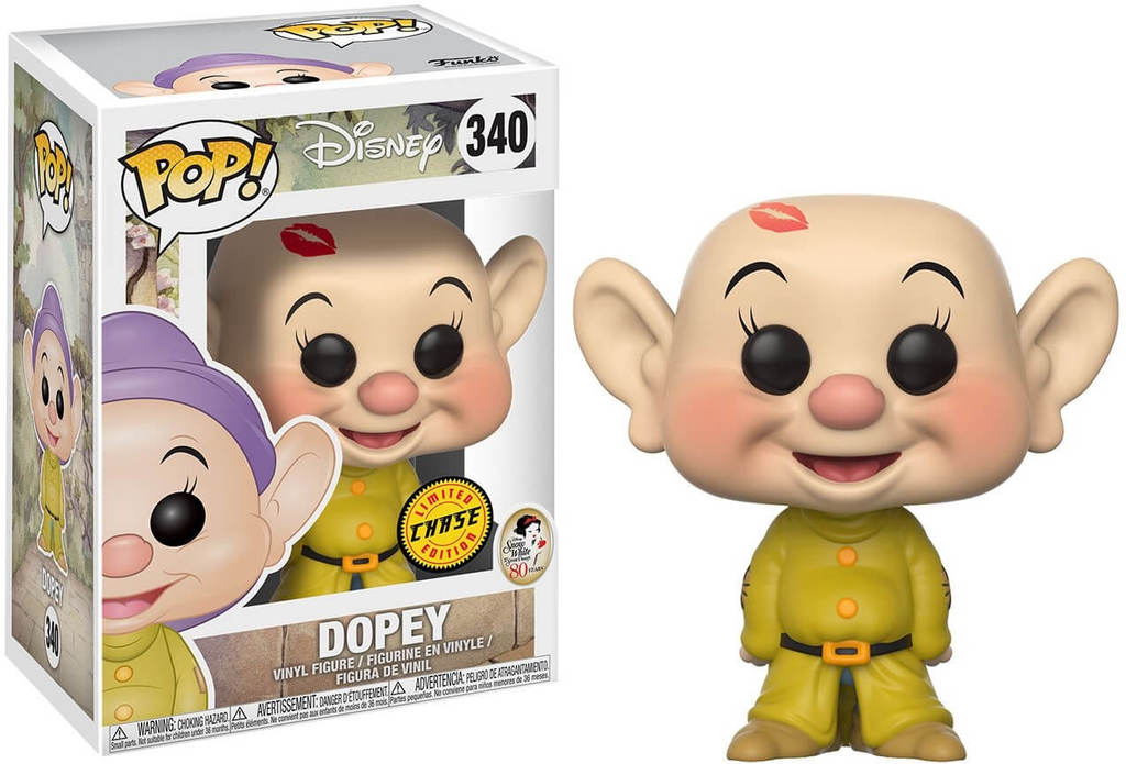 Snow White and the Seven Dwarfs - Dopey CHASE Pop! Vinyl #340