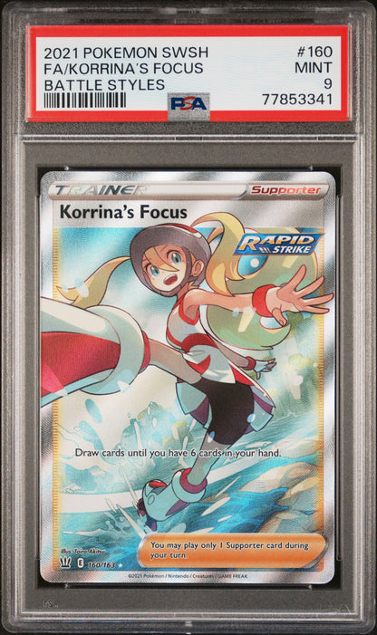 2021 Pokemon Sword & Shield Battle Styles 160 Fa/Korrina's Focus Battle Styles