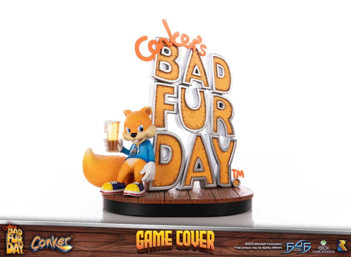 Conker's Bad Fur Day - Game Cover Resin Statue