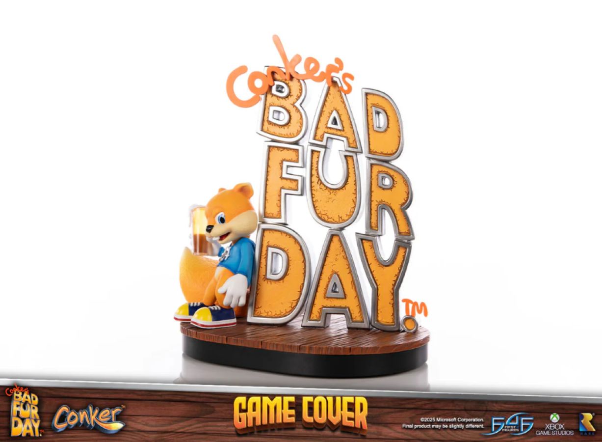 Conker's Bad Fur Day - Game Cover Resin Statue