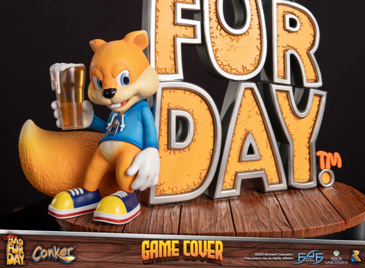 Conker's Bad Fur Day - Game Cover Resin Statue