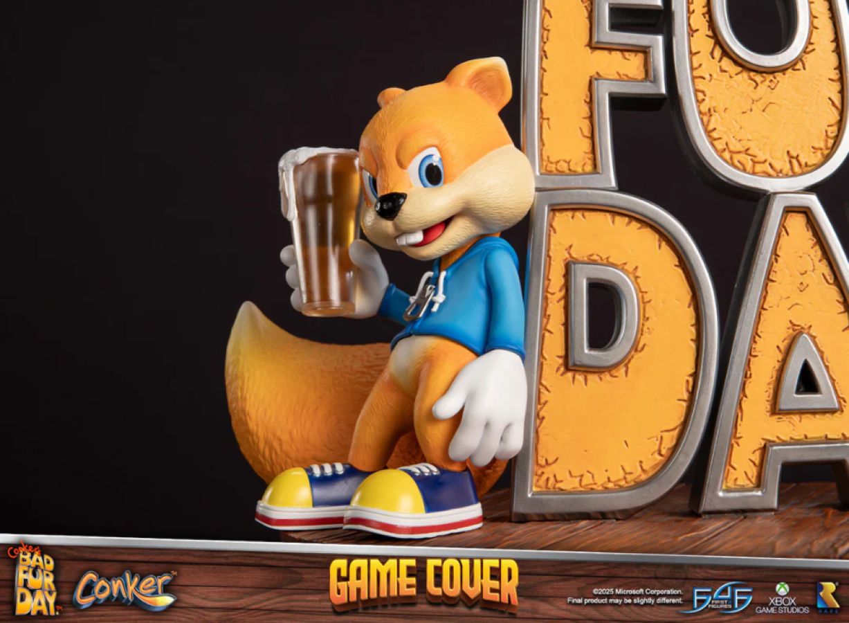 Conker's Bad Fur Day - Game Cover Resin Statue