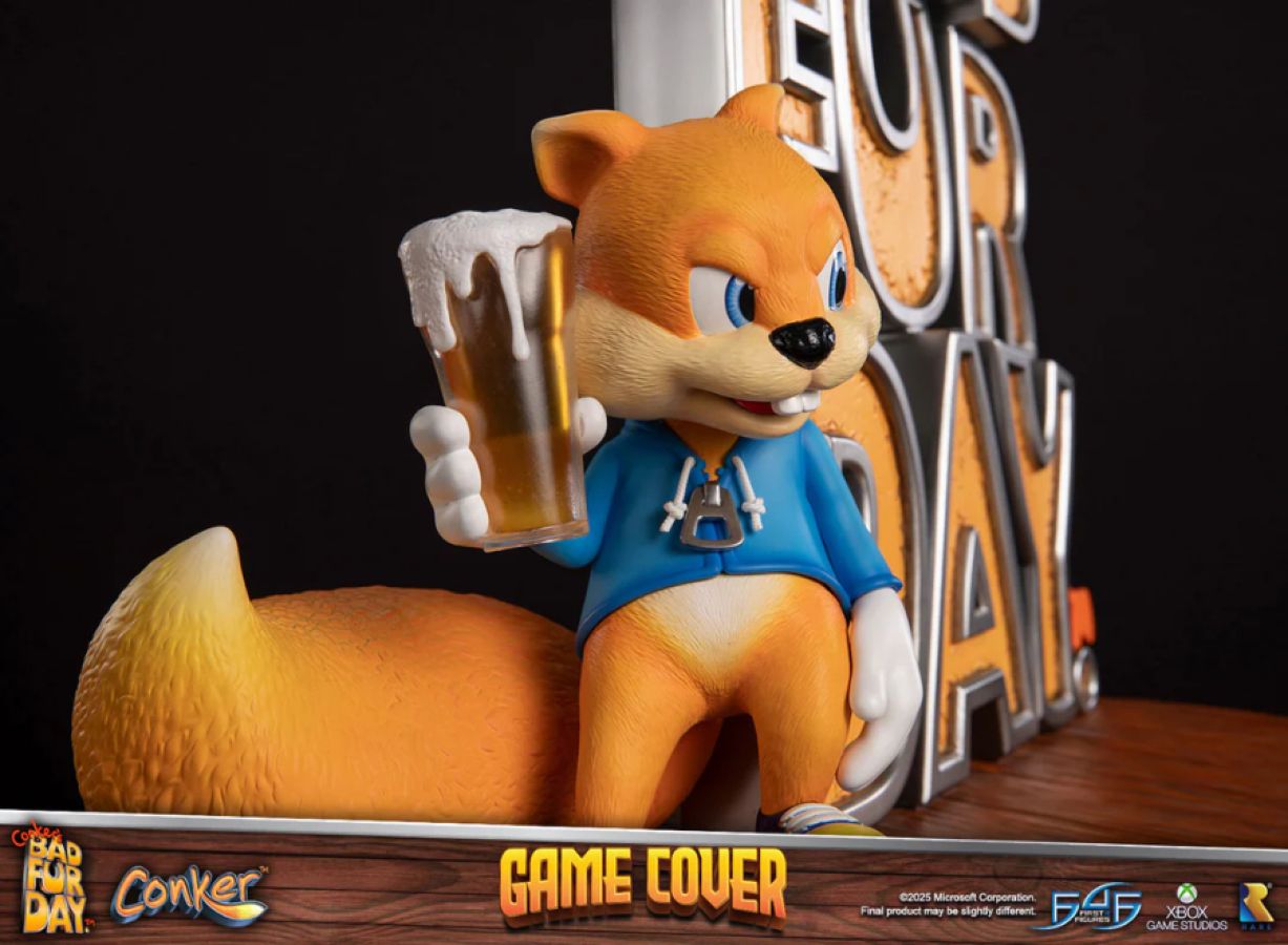 Conker's Bad Fur Day - Game Cover Resin Statue