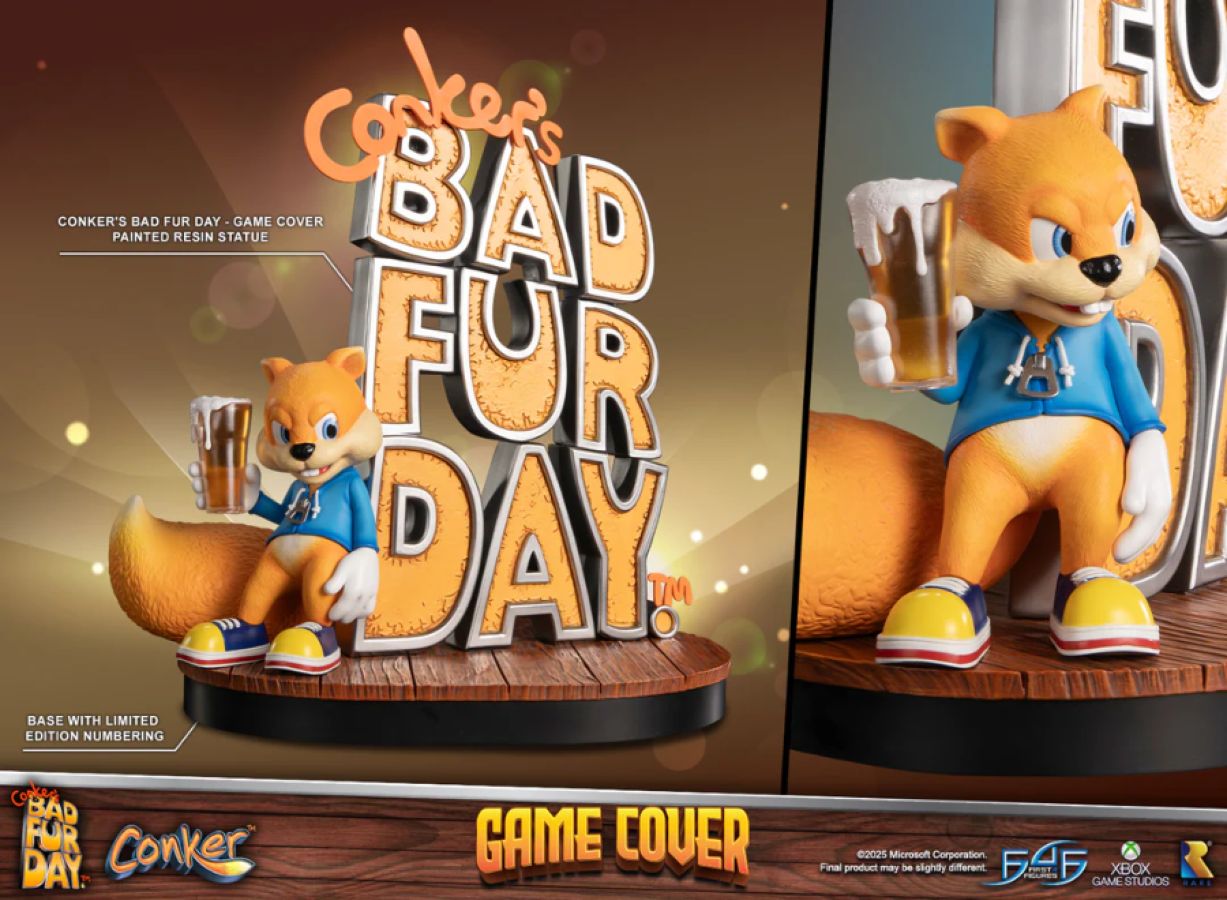 Conker's Bad Fur Day - Game Cover Resin Statue
