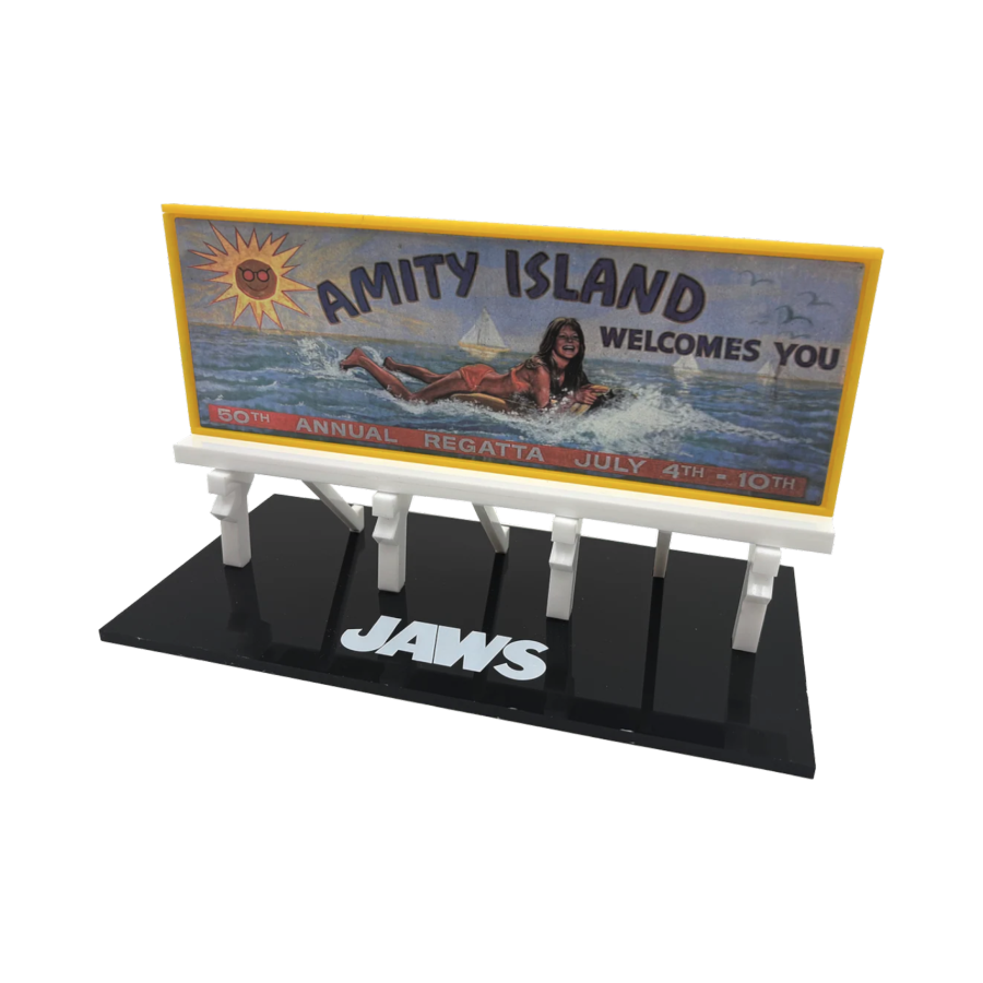 Jaws - Amity Island Billboard Scaled Prop Replica