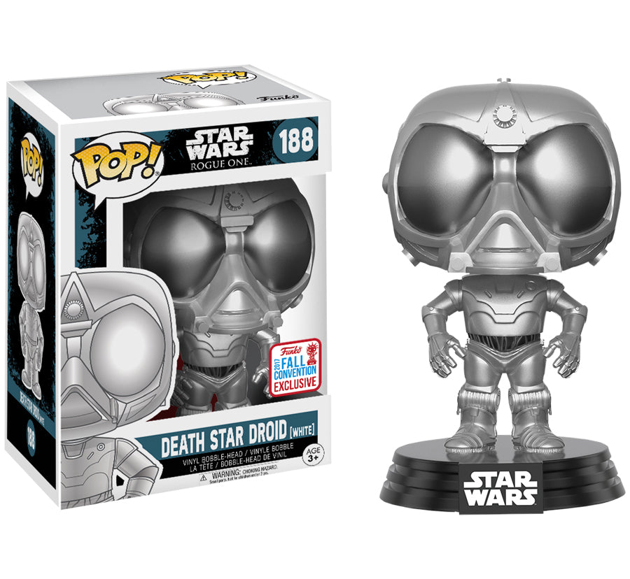 Star Wars: Rogue One - Death Star Droid Chrome 2017 NYCC US Exclusive Pop! Vinyl #188