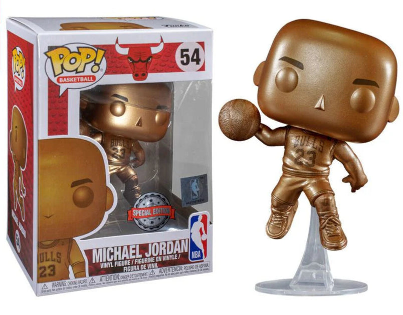 NBA: Bulls - Michael Jordan Bronzed US Exclusive Pop! Vinyl #54