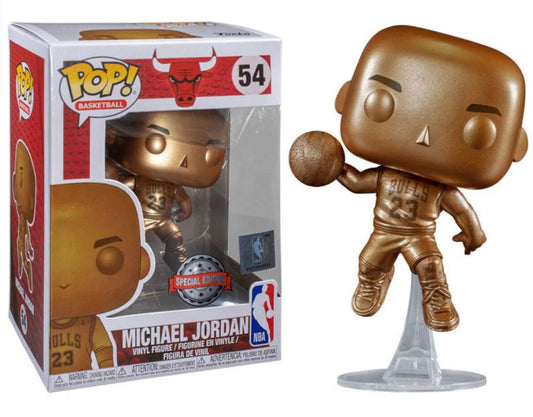 NBA: Bulls - Michael Jordan Bronzed US Exclusive Pop! Vinyl #54