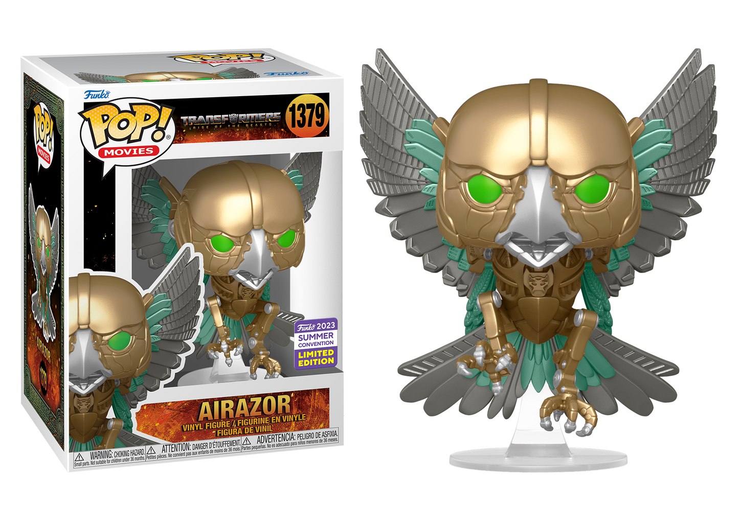 Transformers: Rise of the Beasts - Airazor SDCC 2023 Summer Convention Exclusive Pop! Vinyl