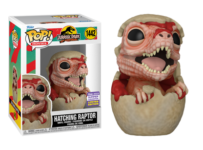 Jurassic Park 30th Anniversary - Hatching Raptor SDCC 2023 Summer Convention Exclusive Pop! Vinyl #1442