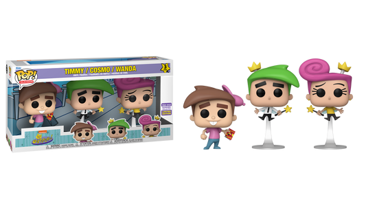 The Fairly Odd Parents - Timmy/Cosmo/Wanda 2023 Summer Convention Exclusive 3-Pack Pop! Vinyl