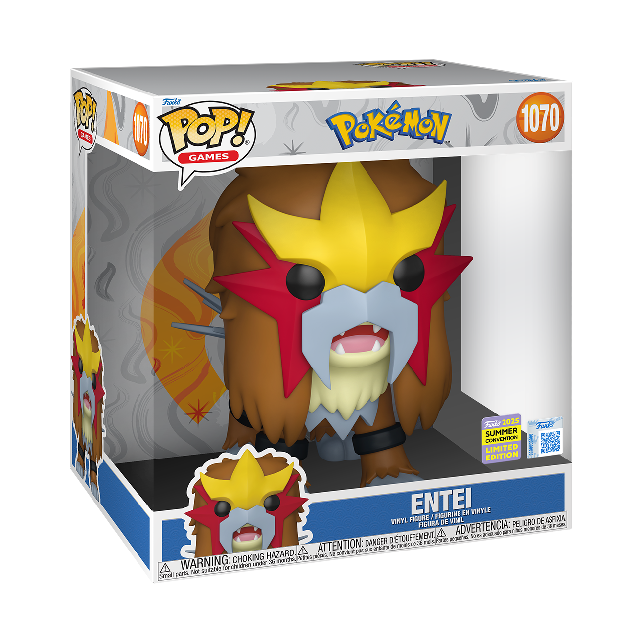 Pokémon - Entei SDCC 2025 Summer Convention Exclusive 10" Pop! Vinyl