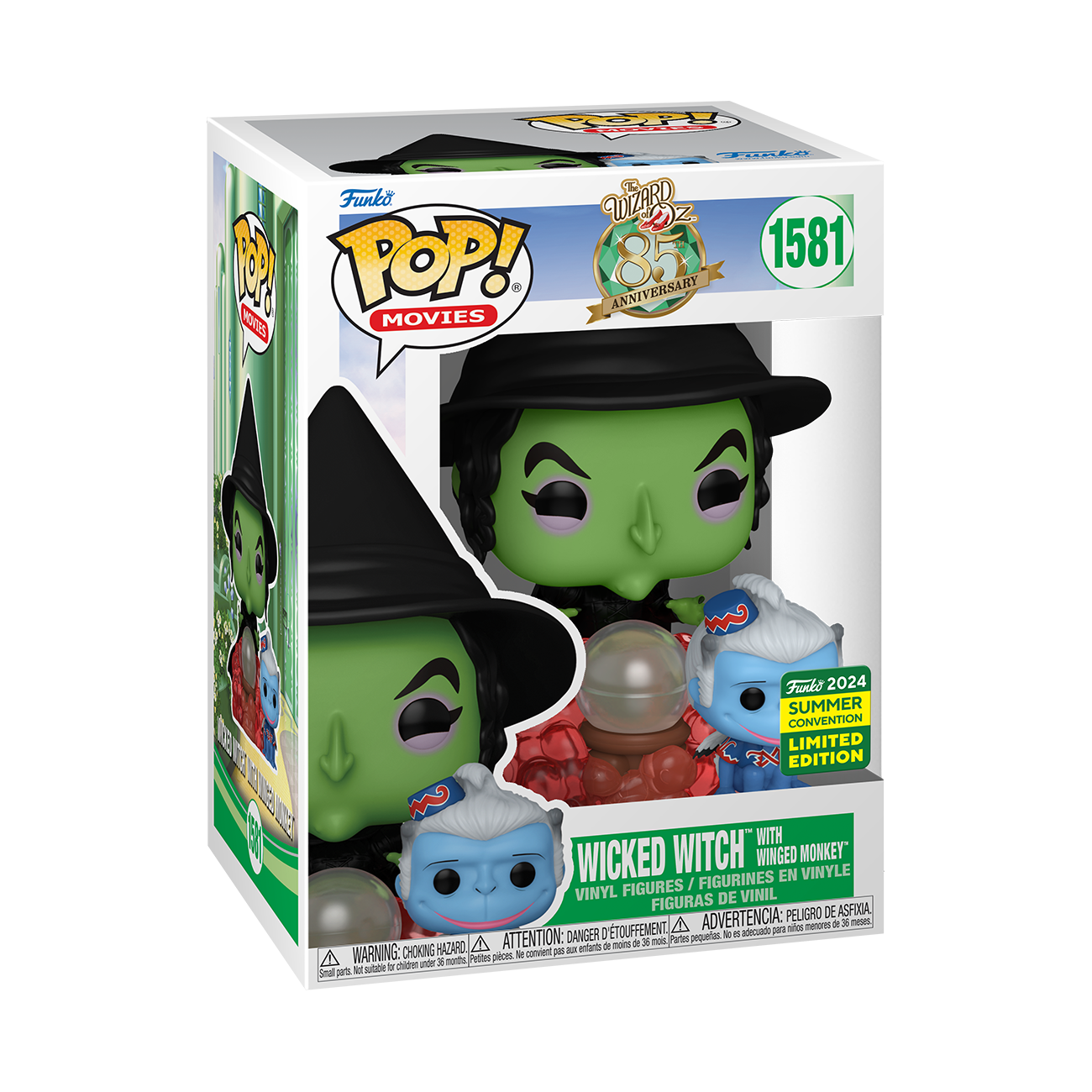 Wizard of Oz - Wicked Witch with Winged Monkey SDCC 2024 US Exclusive Pop! Vinyl #1581