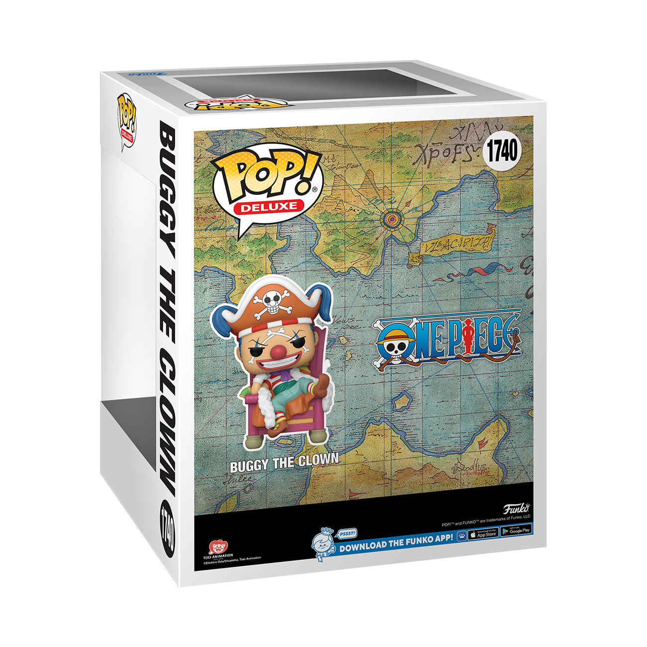 One Piece - Buggy on Throne  NYCC 2024 Fall Convention Shared Exclusive Pop! Vinyl Deluxe