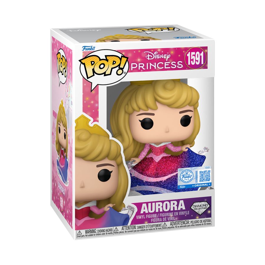 Sleeping Beauty - Aurora Sleeping US Exclusive Diamond Glitter Pop! Vinyl