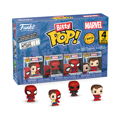 Spider-Man - Peter Parker Split Bitty Pop! 4-Pack