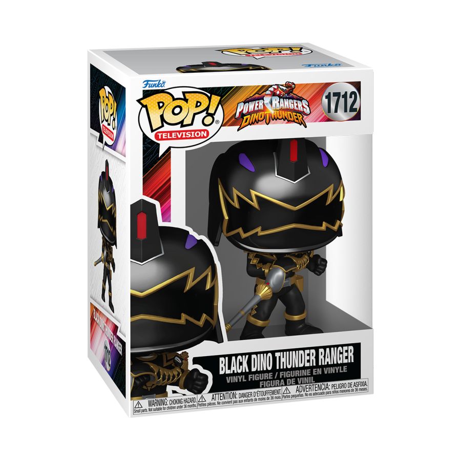 Power Rangers: Dino Fury - Black Dino Ranger Pop! Vinyl
