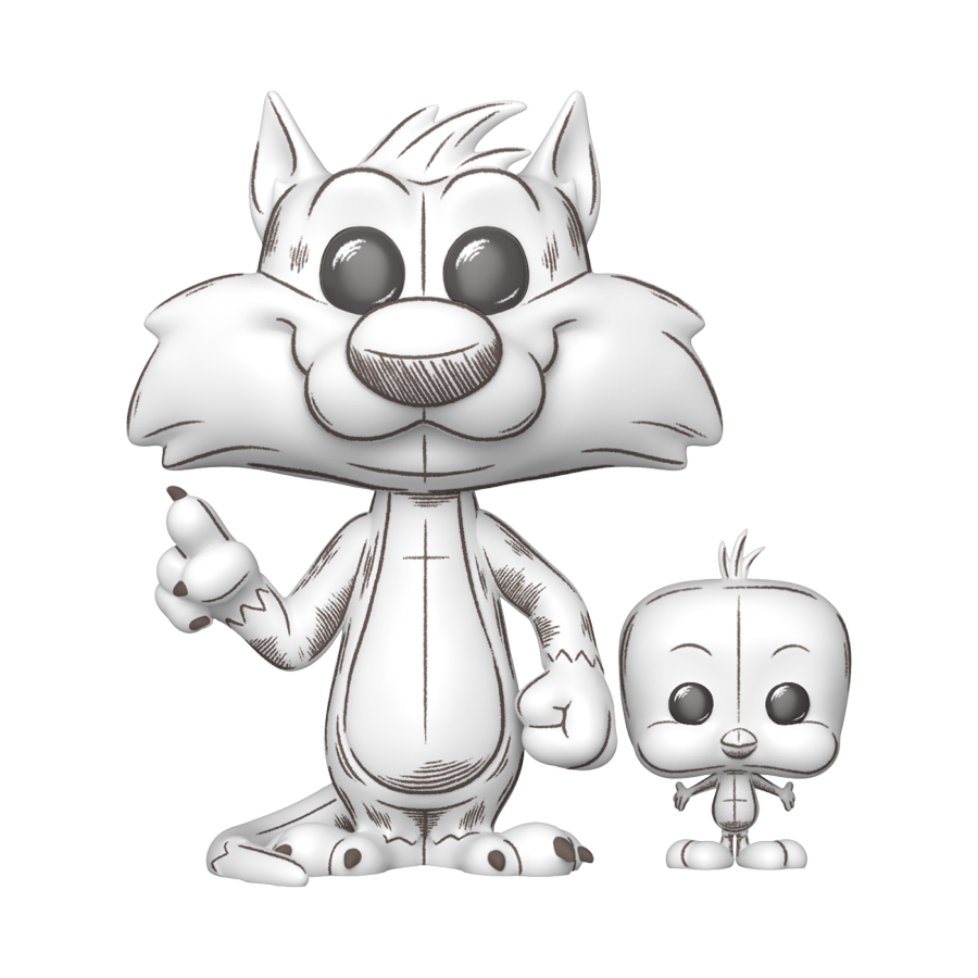 Looney Tunes: Sketched - Sylvester & Tweety Pop! Vinyl