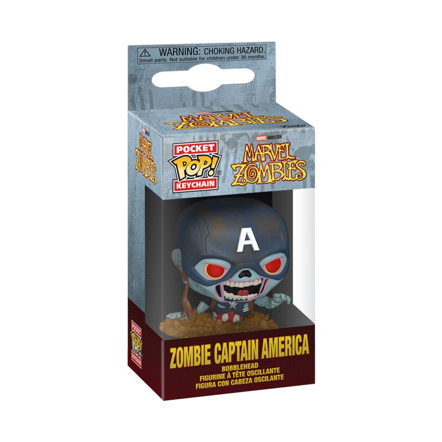 Marvel: Zombies - Zombie Captain America Pop! Keychain