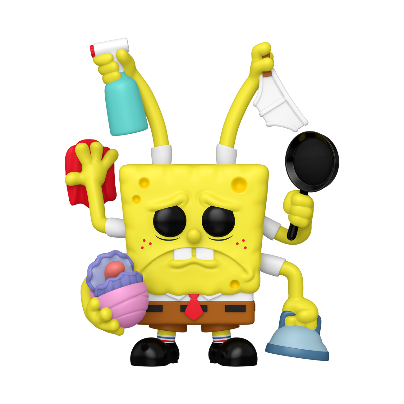 Spongebob - Spongebob Cleaning (Six Arms) SDCC 2025 Summer Convention Exclusive Pop! Premium