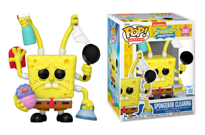 Spongebob - Spongebob Cleaning (Six Arms) SDCC 2025 Summer Convention Exclusive Pop! Premium