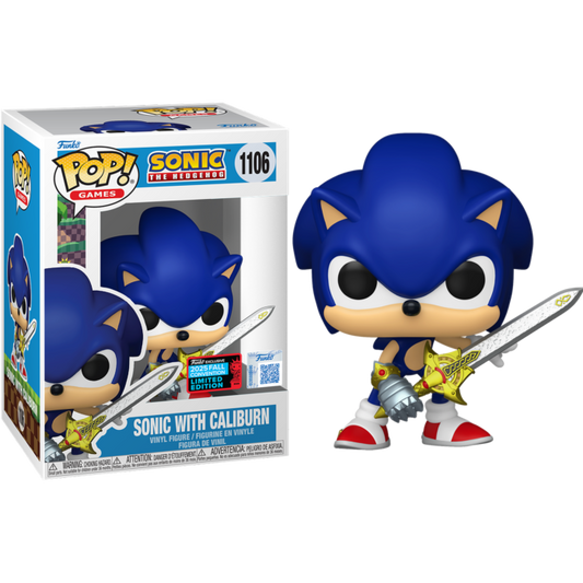 Sonic - Sonic with Caliburn Pop! Vinyl 2025 NYCC Exclusive