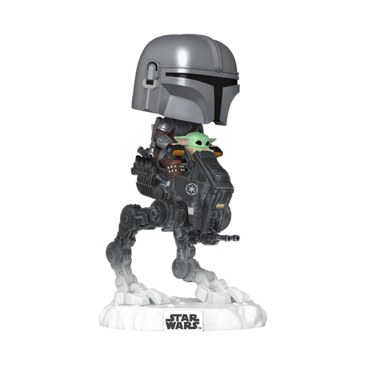 The Mandalorian & Grogu (2026) - The Mandalorian with Grogu in Imperial Remnant AT-RT Pop! Ride