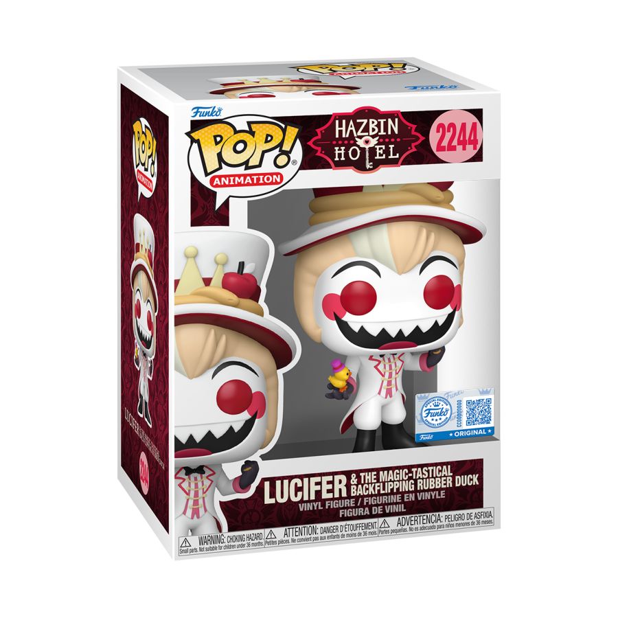 Hazbin Hotel - Lucifer & Magic-Tastical Backflipping Rubber Duck US Exclusive Pop! Vinyl