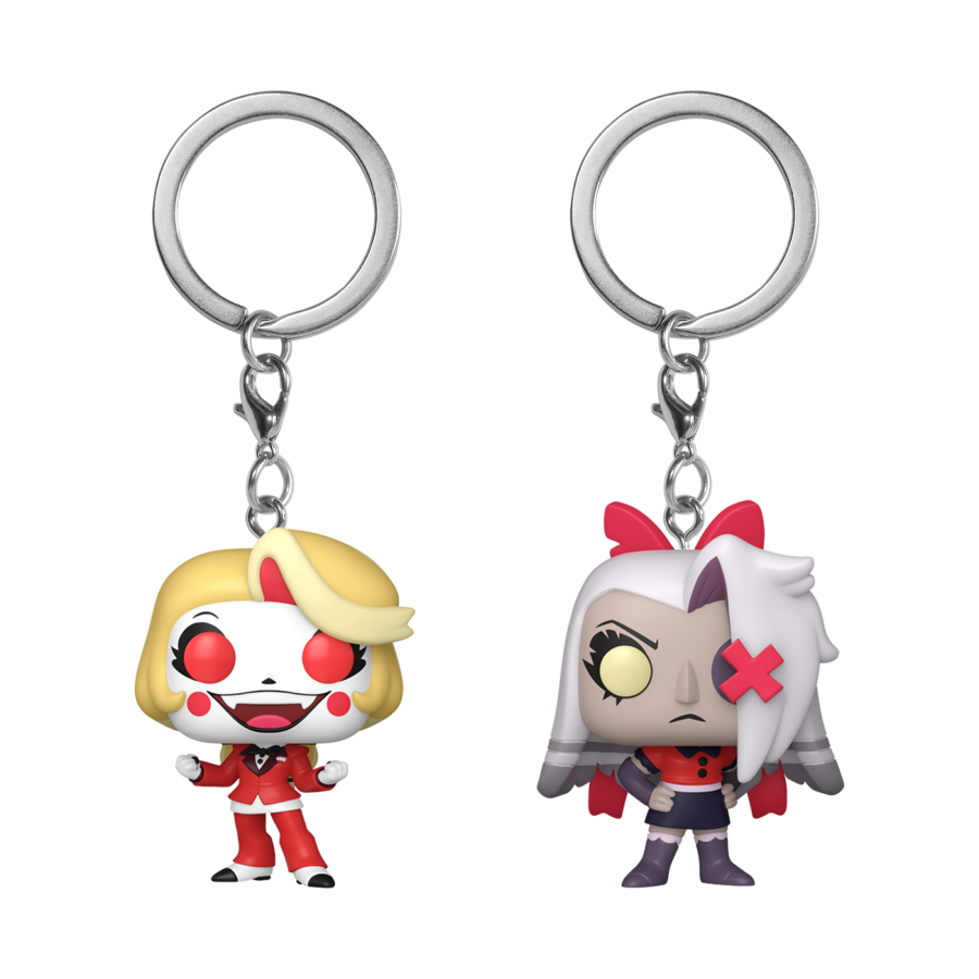 Hazbin Hotel - Charlie & Vaggie Pop! Keychain 2-Pack