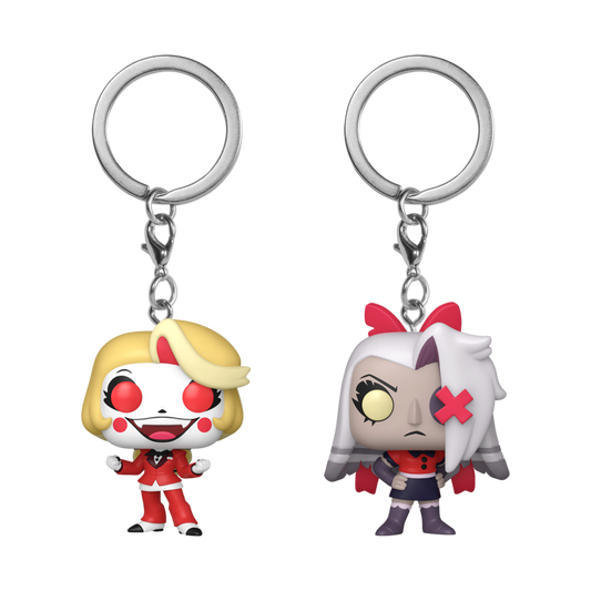 Hazbin Hotel - Charlie & Vaggie Pop! Keychain 2-Pack