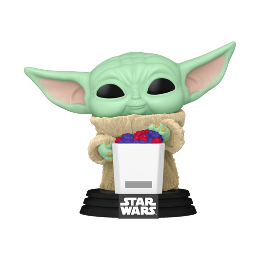 The Mandalorian & Grogu (2026) - Grogu (with Food) US Exclusive Flocked Pop! Vinyl