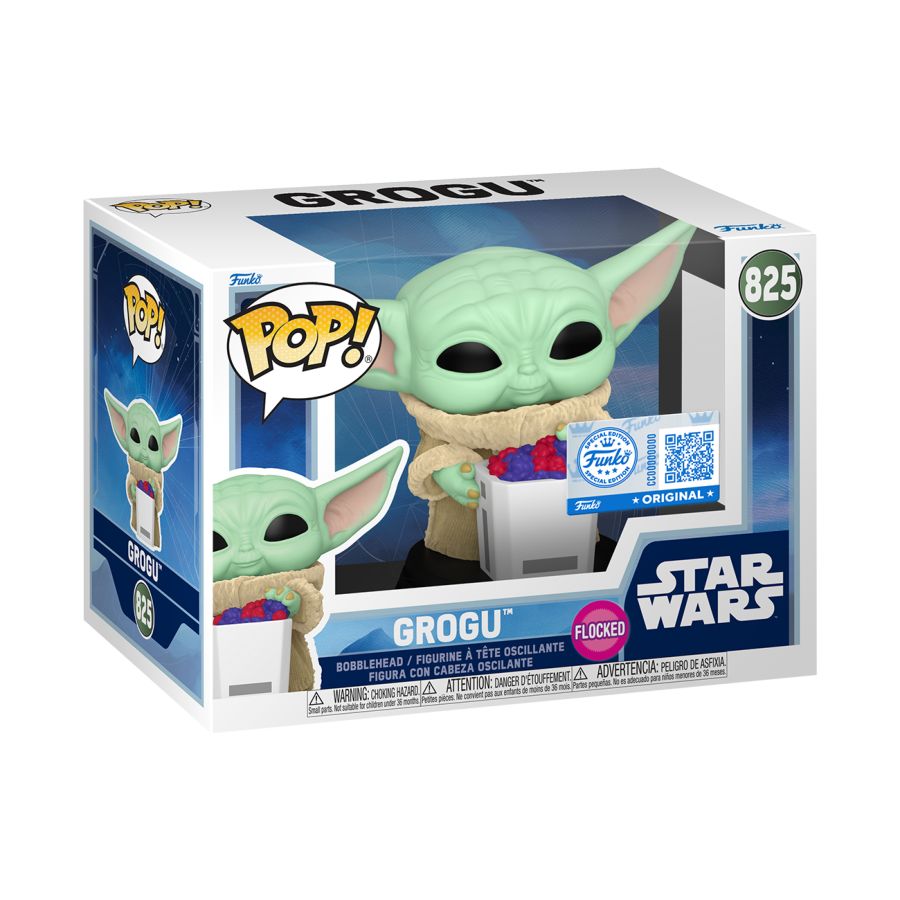 The Mandalorian & Grogu (2026) - Grogu (with Food) US Exclusive Flocked Pop! Vinyl