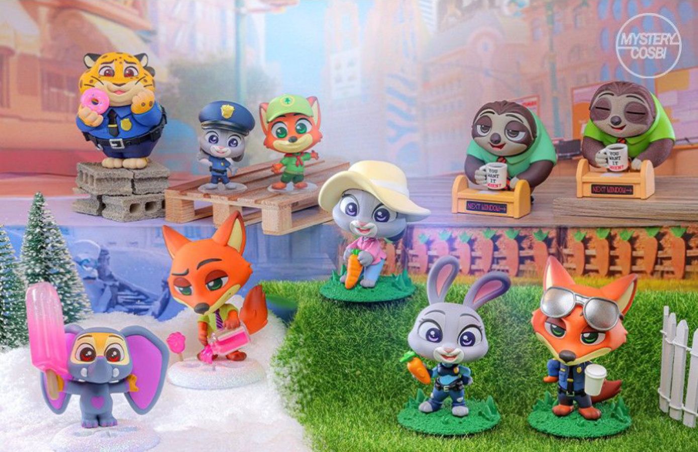 Zootopia 2 - Zootopia Cosbi Collection (Display of 8)