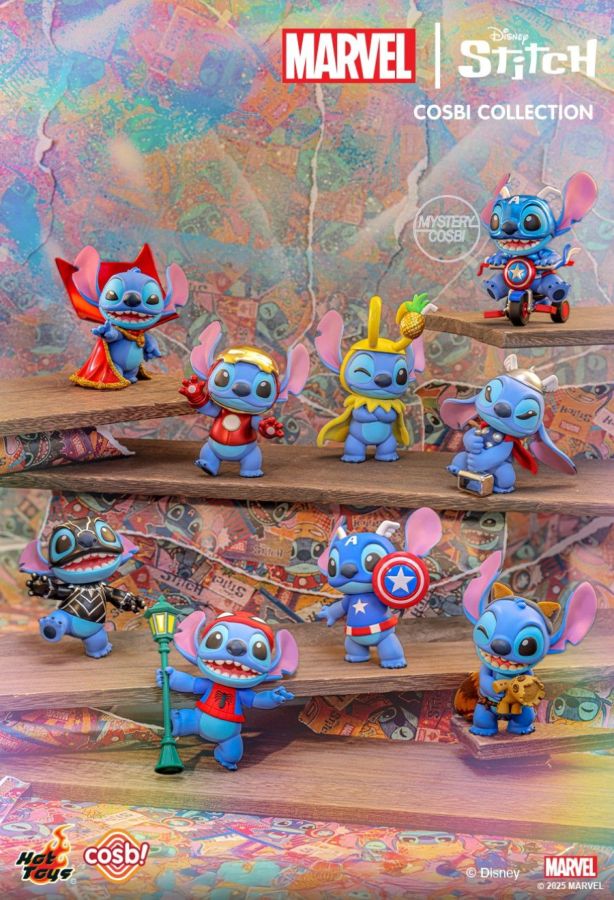 Marvel Comics - Stitch as Marvel Characters Cosbi Collection (Display of 8)