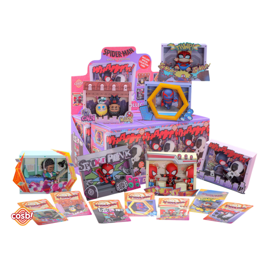 Spider-Man: Across the Spider-Verse - Spider-Man Mini Diorama Cosbi Collection (Display of 6)