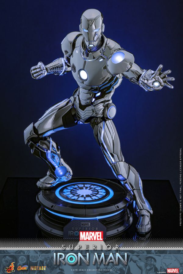 Iron Man - Superior Iron Man Diecast 1:6 Scale Collectable Action Figure