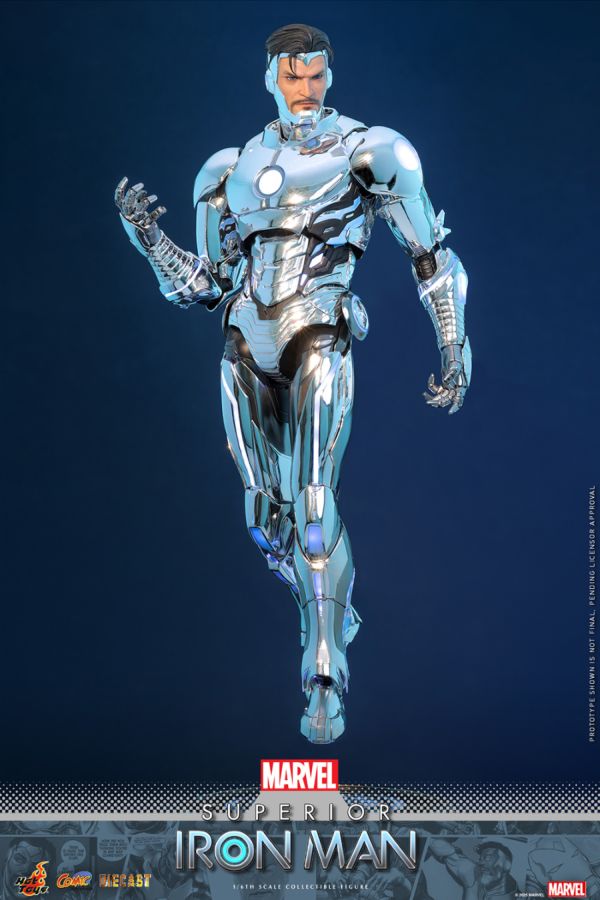 Iron Man - Superior Iron Man Diecast 1:6 Scale Collectable Action Figure