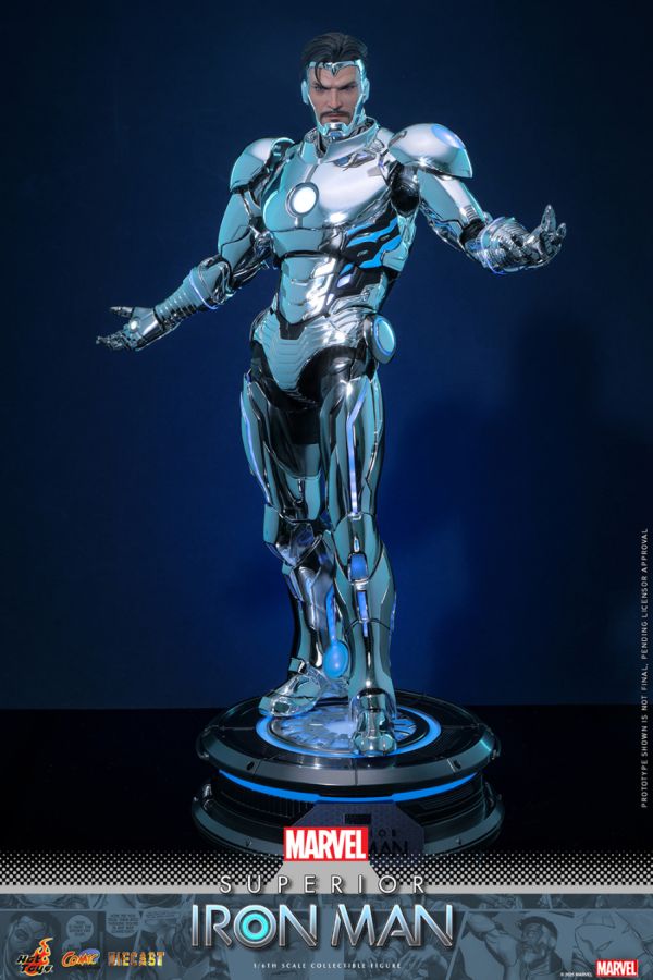 Iron Man - Superior Iron Man Diecast 1:6 Scale Collectable Action Figure