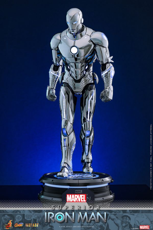Iron Man - Superior Iron Man Diecast 1:6 Scale Collectable Action Figure