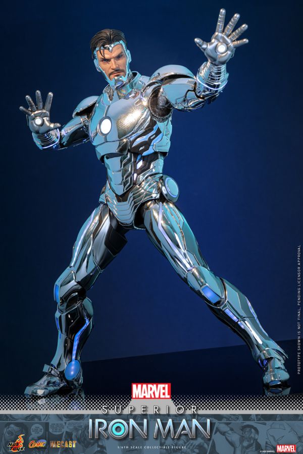 Iron Man - Superior Iron Man Diecast 1:6 Scale Collectable Action Figure